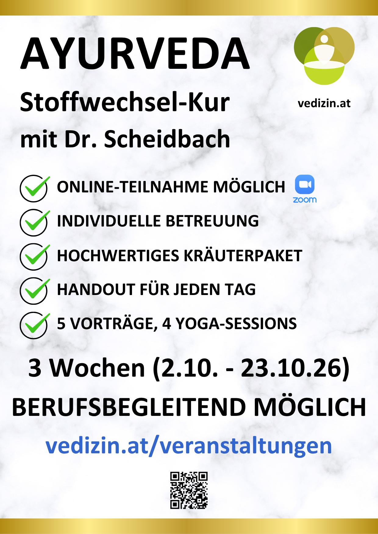 Stoffwechsel-Reset Ayurveda Detox & Immun mit Dr. Scheidbach