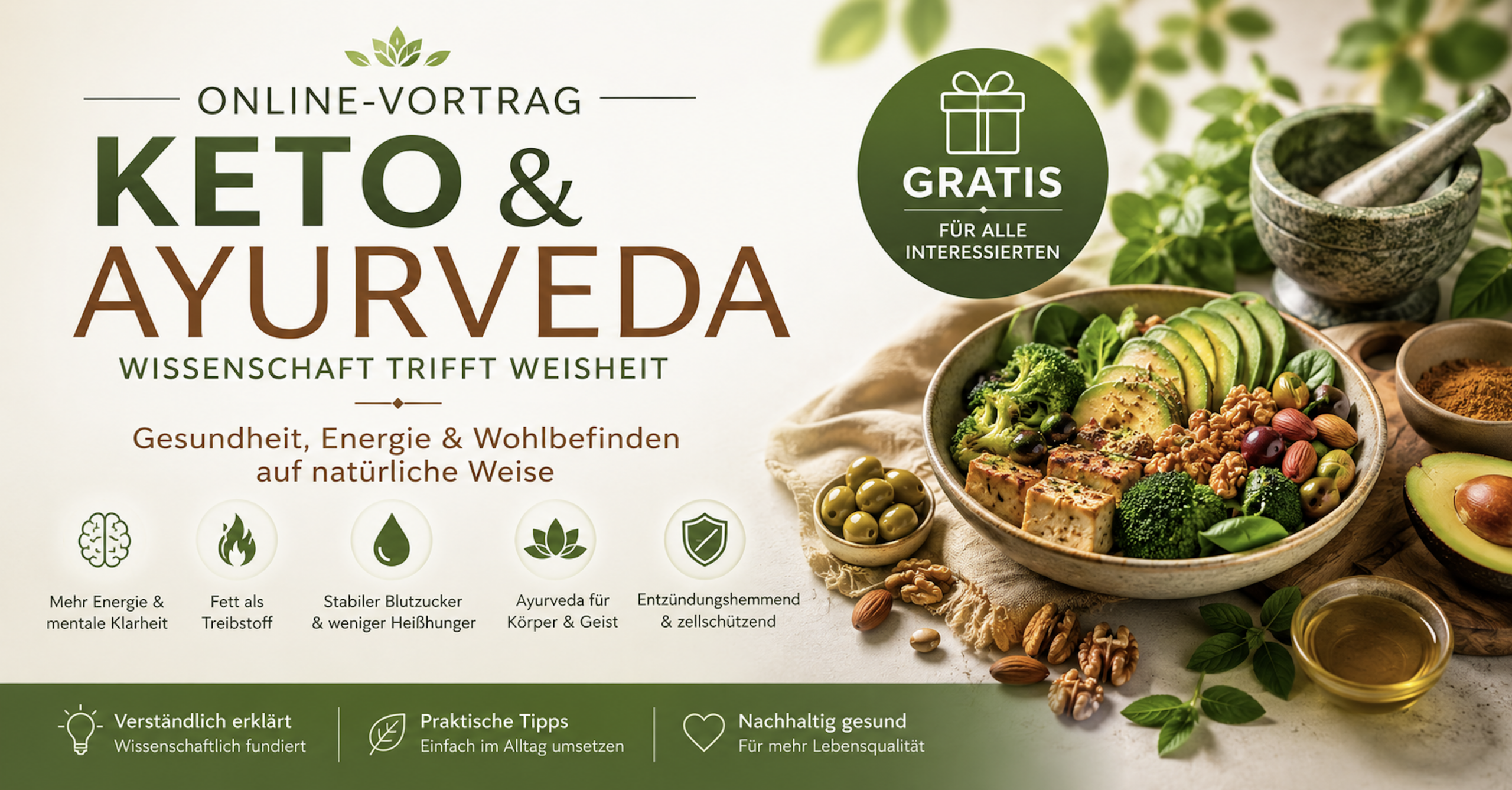 Ketogene Ernährung und Ayurveda - Keto vegetarisch, Keto vegan